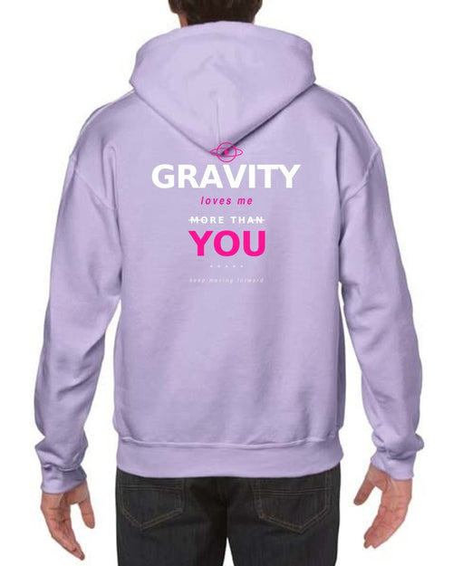 BoldCurves 'Gravity Loves Me' Hoodie & Vest — Dames Sportkleding met Rugprint