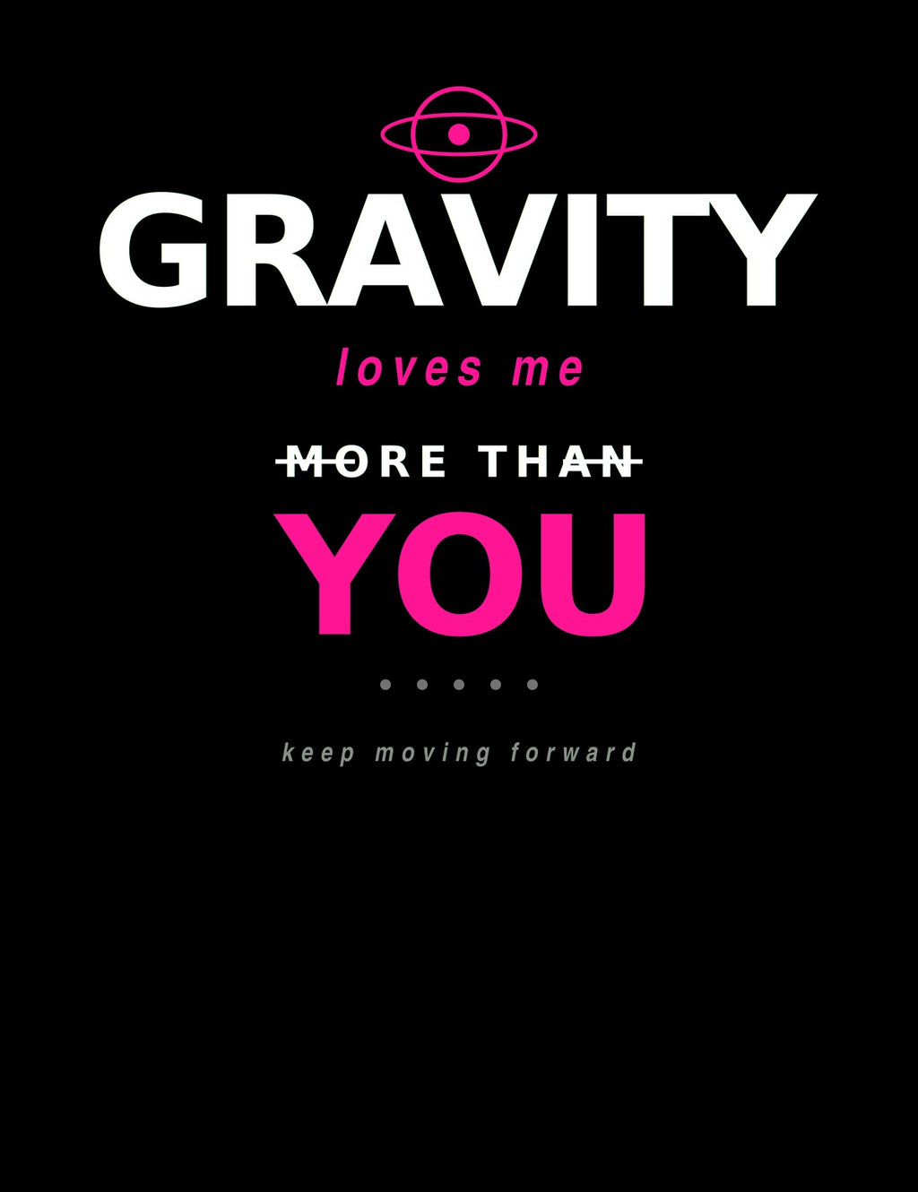 BoldCurves 'Gravity Loves Me' Hoodie & Vest — Dames Sportkleding met Rugprint