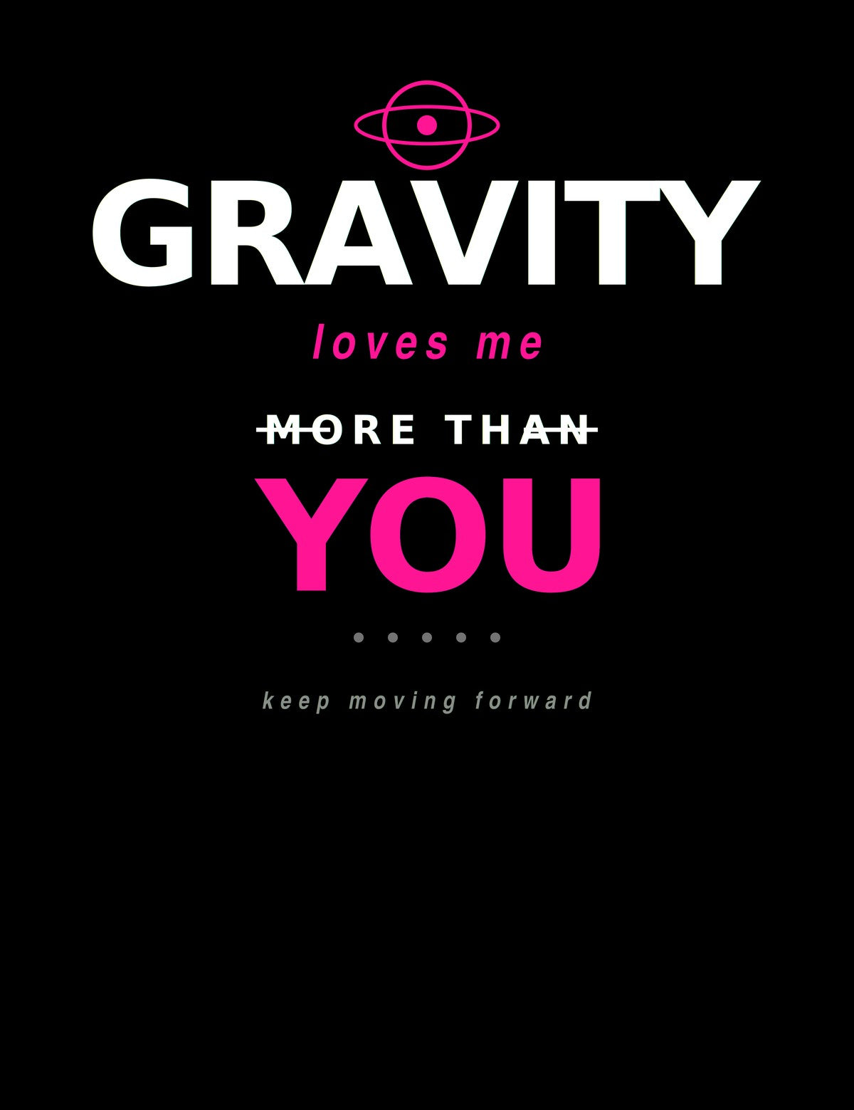 BoldCurves 'Gravity Loves Me' Hoodie & Vest — Dames Sportkleding met Rugprint