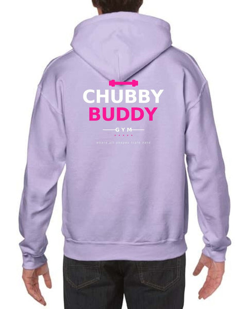 BoldCurves 'Chubby Buddy Gym' Hoodie & Vest — Dames Sportkleding met Rugprint