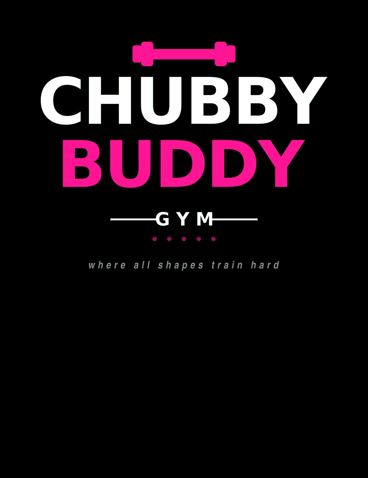 BoldCurves 'Chubby Buddy Gym' Hoodie & Vest — Dames Sportkleding met Rugprint