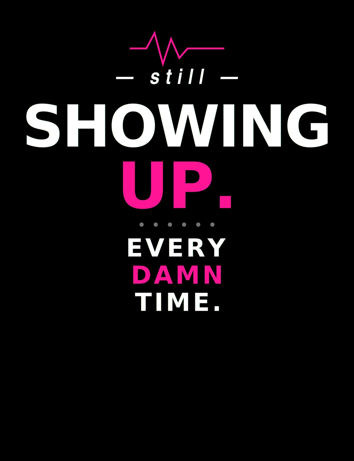 BoldCurves 'Still Showing Up' Hoodie & Vest — Dames Sportkleding met Rugprint