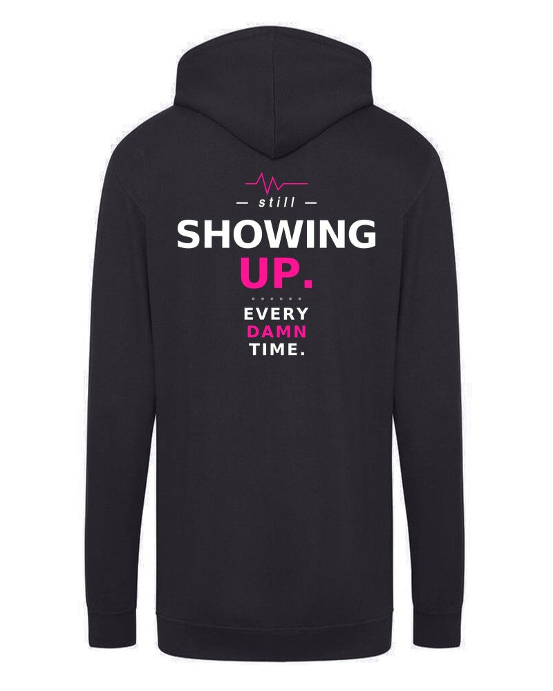 BoldCurves 'Still Showing Up' Hoodie & Vest — Dames Sportkleding met Rugprint