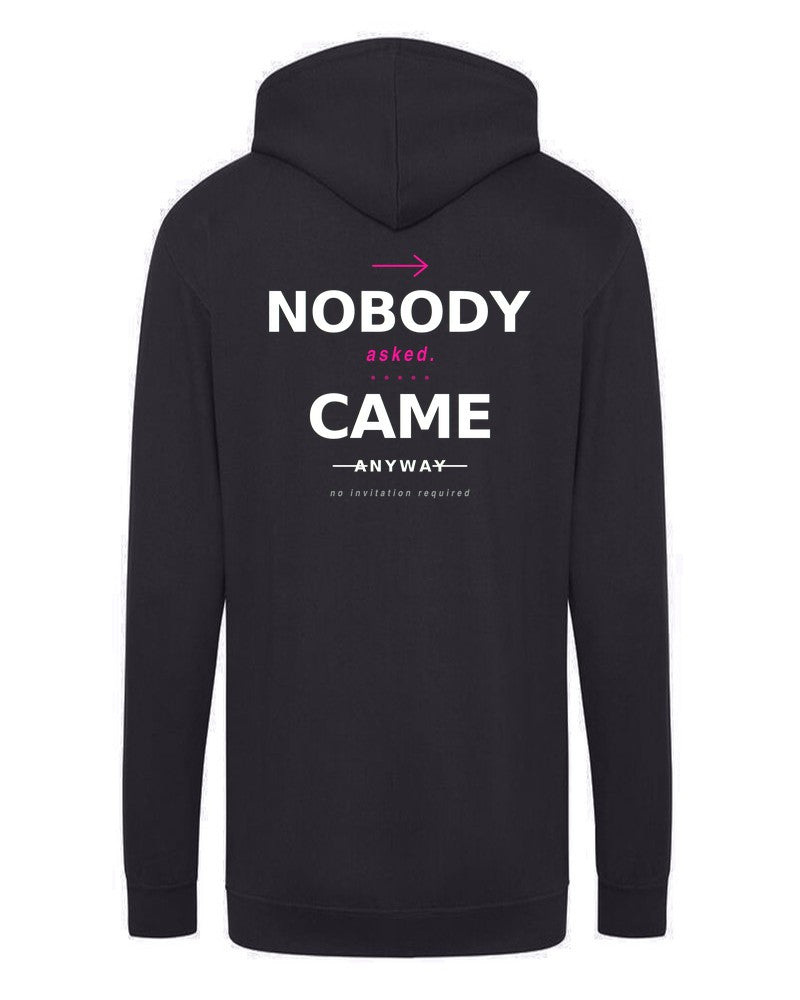 BoldCurves 'Nobody Asked' Hoodie & Vest — Dames Sportkleding met Rugprint