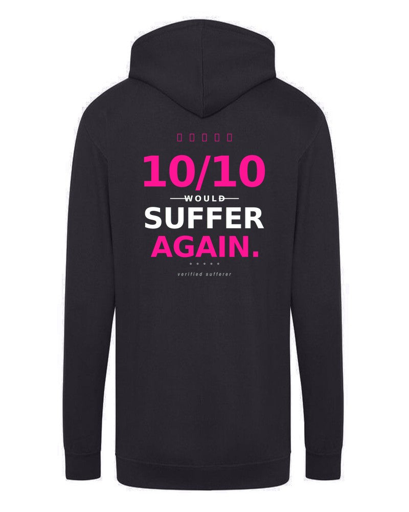 BoldCurves '10 Out Of 10' Hoodie & Vest — Dames Sportkleding met Rugprint