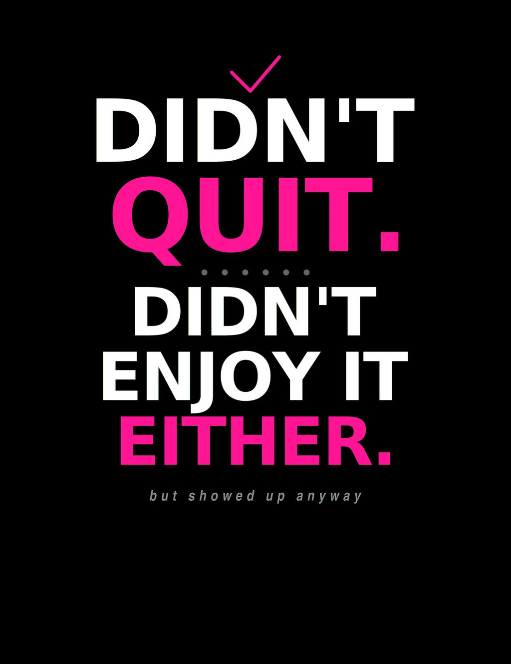 BoldCurves 'Didn't Quit' Hoodie & Vest — Dames Sportkleding met Rugprint