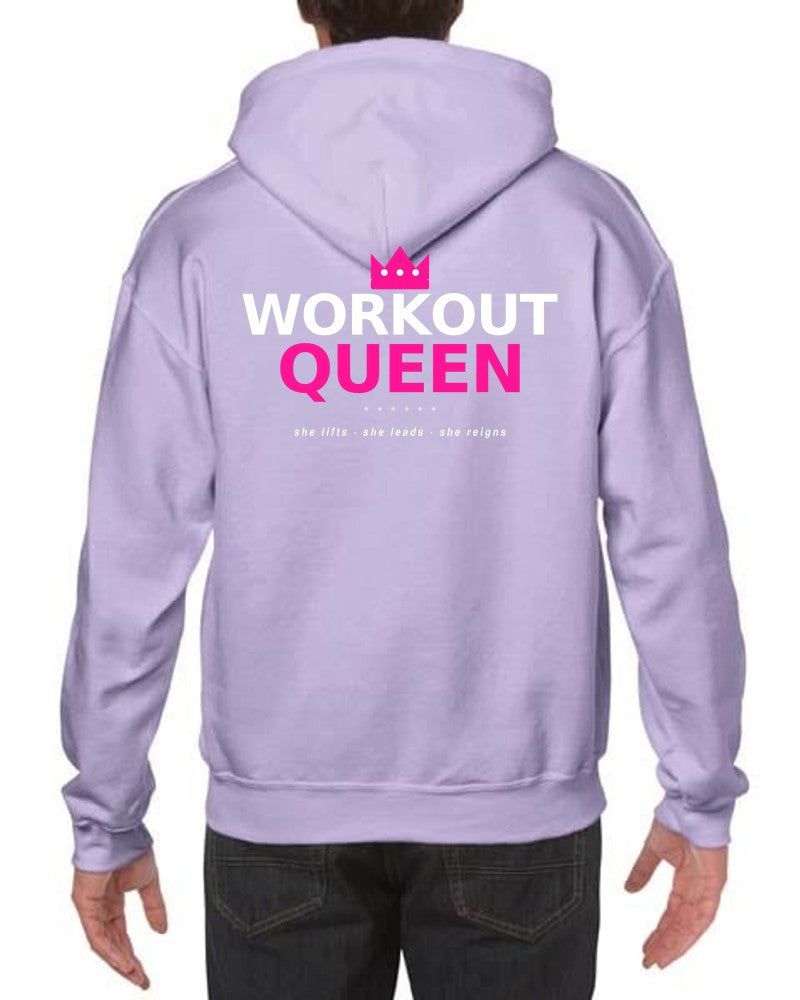 BoldCurves 'Workout Queen' Hoodie & Vest — Dames Sportkleding met Rugprint