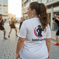 Boldcurves Wit plus‑size dry‑fit T‑shirt (L–XXXL)