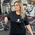 Boldcurves Zwart plus‑size dry‑fit T‑shirt (L–XXXL)