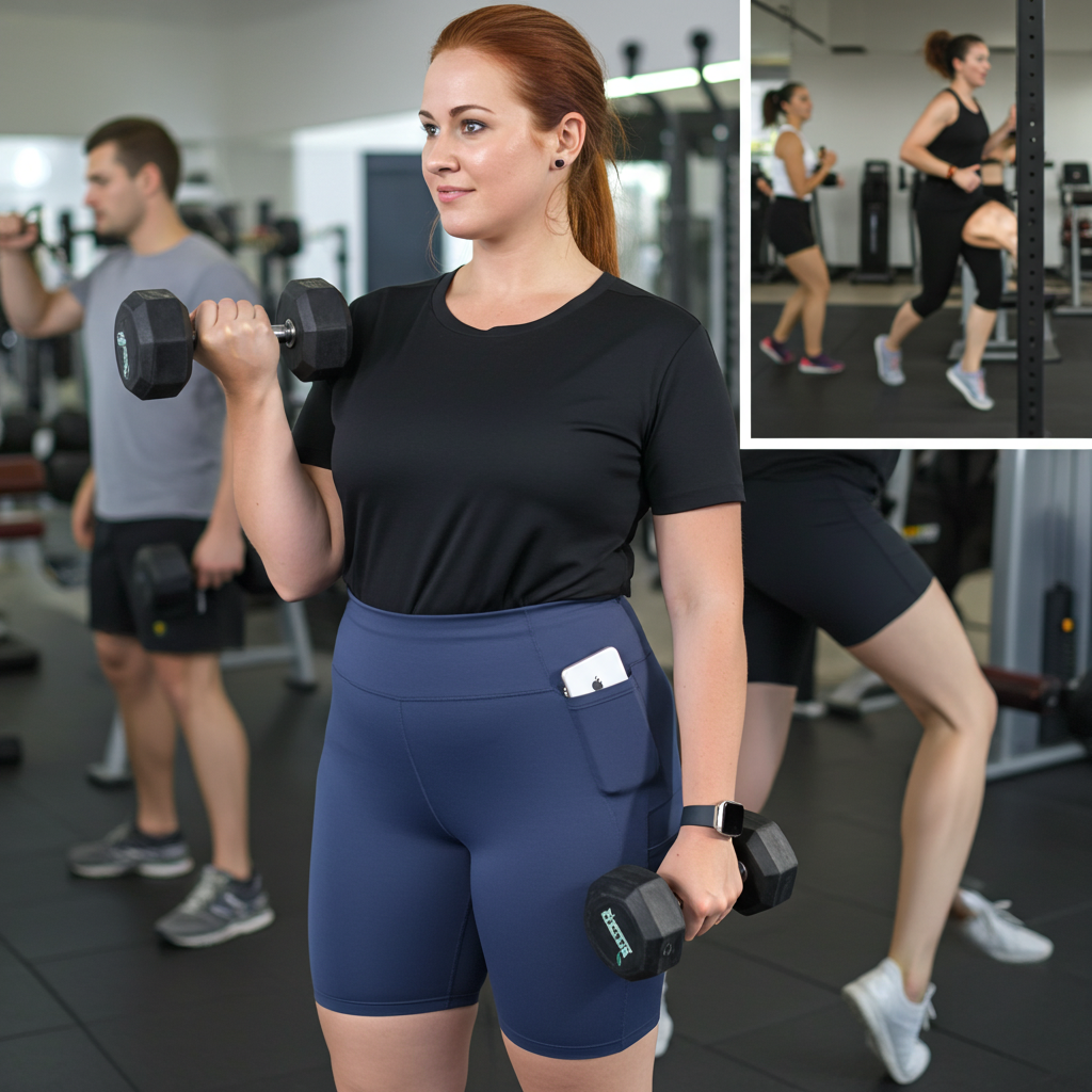 Soft short navy met zakken