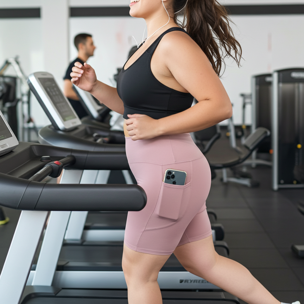 Soft short plum (roze) met zakken